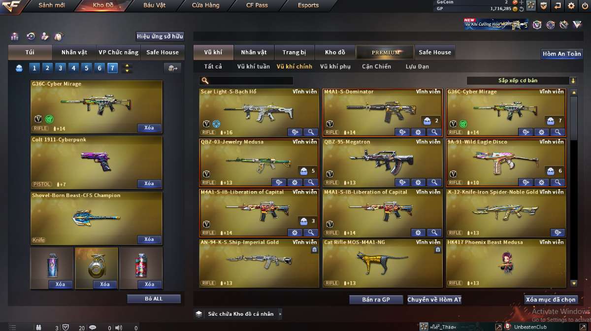 shop acc cf uy tin gia re